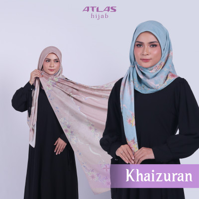 Atlas Hijab Ville Lumiere Series Motif Khaizuran Kerudung Segi Empat