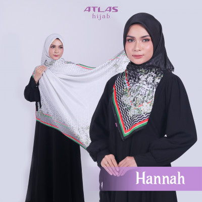 Atlas Hijab Ville Lumiere Series Motif Hannah Kerudung Segi Empat