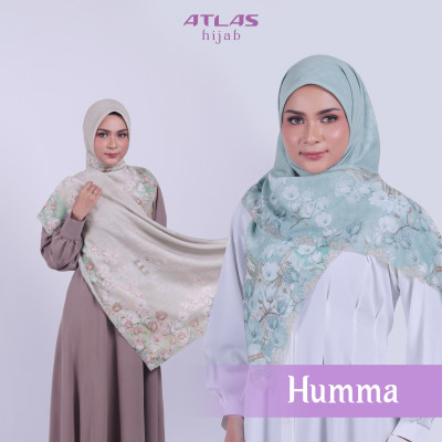 Atlas Hijab Ville Lumiere Series Motif Humma Kerudung Segi Empat