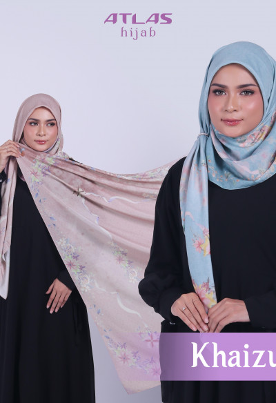 Atlas Hijab Ville Lumiere Series Motif Khaizuran Kerudung Segi Empat