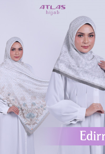  Atlas Hijab Ville Lumiere Series Motif Edirne Kerudung Segi Empat