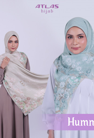 Atlas Hijab Ville Lumiere Series Motif Humma Kerudung Segi Empat