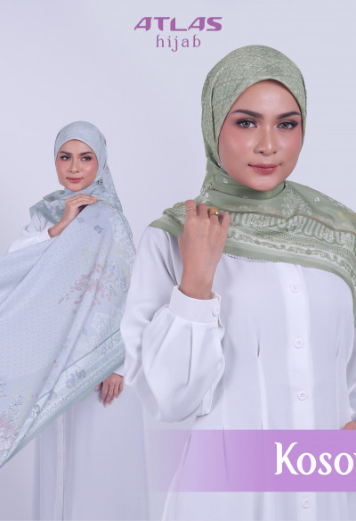 Atlas Hijab Ville Lumiere Series Motif Kosovo Kerudung Segi Empat