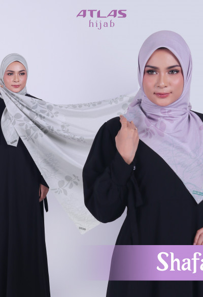 Atlas Hijab Ville Lumiere Series Motif Shafa Kerudung Segi Empat