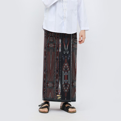  Sarung ATLAS Super Premium 920 Motif A9 KJA Hitam Merah 02