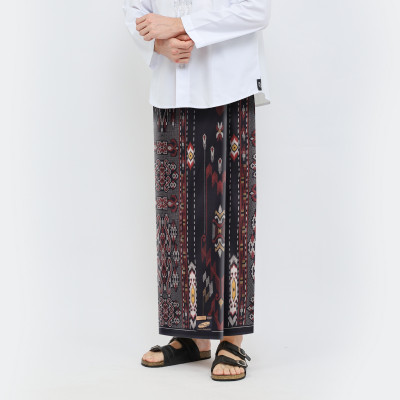 Sarung ATLAS Super Premium 920 Motif KJB Hitam Merah