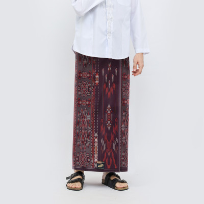 Sarung ATLAS Super Premium 920 Motif KJB Merah Hati