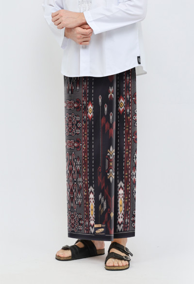 Sarung ATLAS Super Premium 920 Motif KJB Hitam Merah