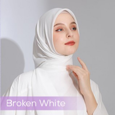 Atlas Hijab Super Premium Shafiyah Broken White