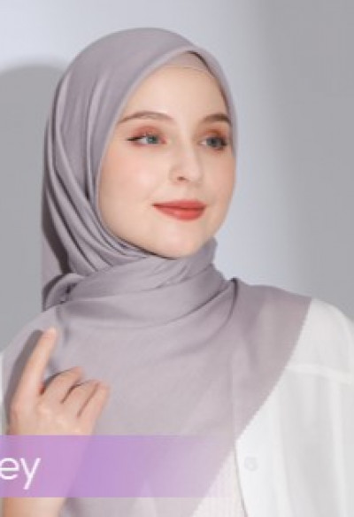 Atlas Hijab Super Premium Shafiyah Grey
