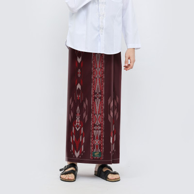 Sarung ATLAS Favorit 525 Kembang Motif BHS A4 PSA 02 Merah Hati