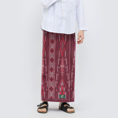Sarung ATLAS Favorit 525 Kembang Motif BHS A4 PSA 05 Merah Hati