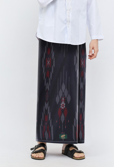 Sarung ATLAS Favorit 525 Kembang Motif BHS A4 PSA 03 Hitam Merah