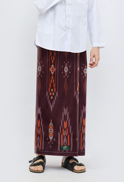 Sarung ATLAS Favorit 525 Kembang Motif BHS A4 PSA 04 Merah Hati