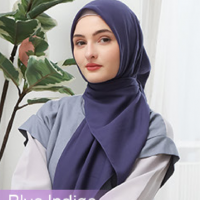 Atlas Hijab Universal Hayya Blue Indigo