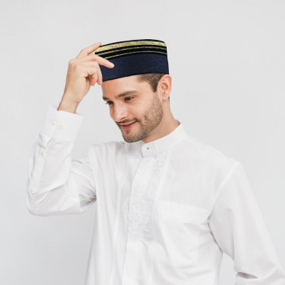  Songkok Peci BHS Masterpiece Tinggi 9 Motif Baginda 01