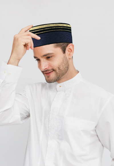  Songkok Peci BHS Masterpiece Tinggi 9 Motif Baginda 01